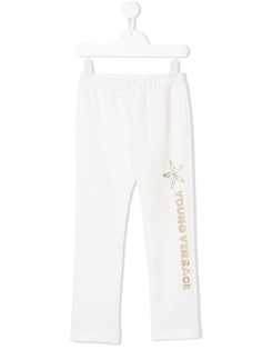 Young Versace спортивные брюки с логотипом из заклепок