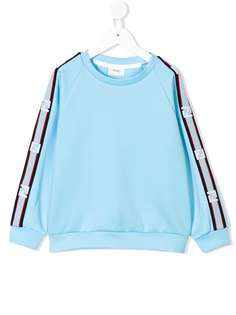 Fendi Kids толстовка с логотипом