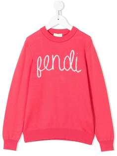 Fendi Kids джемпер с логотипом