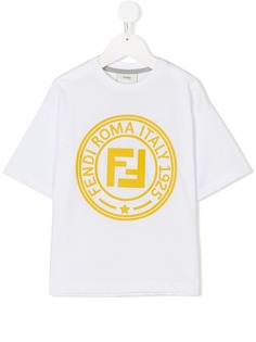 Fendi Kids maxi logo print T-shirt