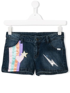 Little Marc Jacobs джинсовые шорты с вышивкой