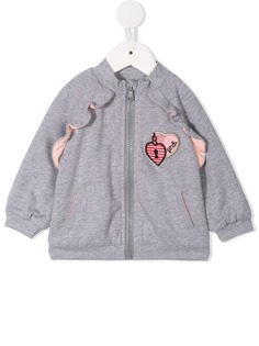 Fendi Kids толстовка с заплаткой с логотипом