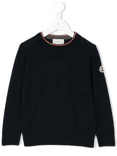 Moncler Kids свитер с круглым вырезом