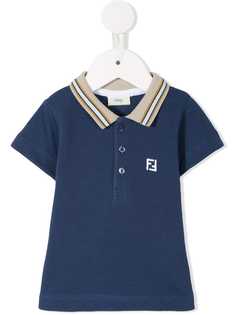 Fendi Kids рубашка-поло с логотипом