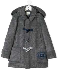 Fendi Kids hooded duffle coat