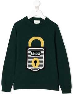 Fendi Kids джемпер вязки интарсия