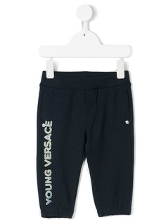 Young Versace спортивные брюки с принтом логотипа