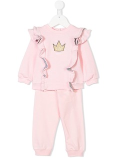 Fendi Kids спортивный костюм с оборками