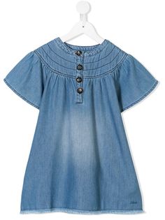 Chloé Kids джинсовое платье мини