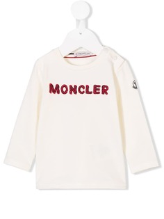 Moncler Kids толстовка с вышитым логотипом