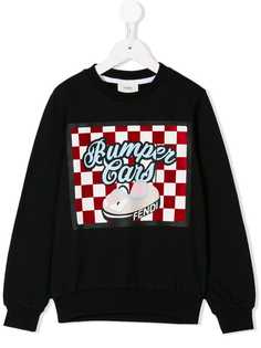 Fendi Kids толстовка с графическим принтом