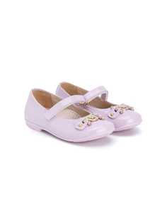 Young Versace балетки с объемной отделкой