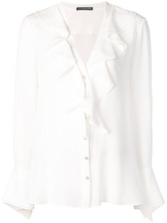 Alexander McQueen блузка с оборками на воротнике