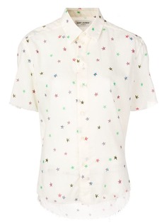 Saint Laurent рубашка с принтом со звездами