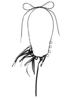 Ann Demeulemeester колье с подвесками-кольцами