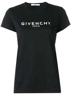 Givenchy приталенная футболка с логотипом