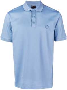 Giorgio Armani рубашка-поло с вышитым логотипом