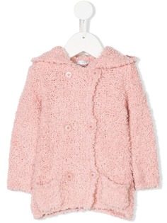 Il Gufo трикотажный кардиган букле с капюшоном