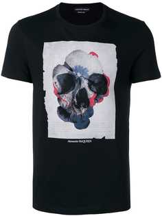 Alexander McQueen футболка с принтом черепов