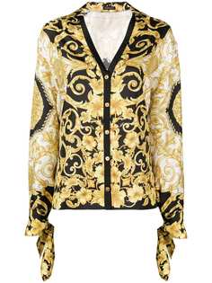 Versace блузка с принтом в стиле барокко