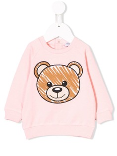 Moschino Kids толстовка с принтом