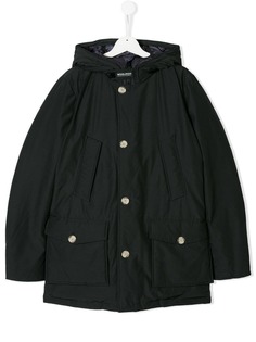 Woolrich Kids пальто-пуховик с капюшоном