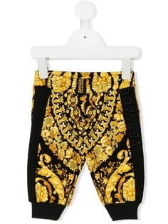 Young Versace спортивные брюки с барочным узором