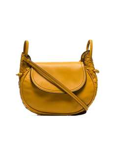 Bottega Veneta yellow messenger leather crossbody bag