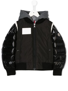 Moncler Kids куртка с дутыми рукавами