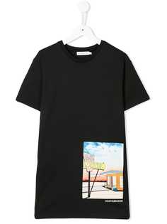 Calvin Klein Kids graphic print short-sleeve dress