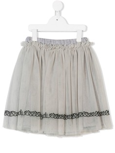 Fendi Kids расклешенная юбка с декором