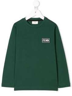 Fendi Kids толстовка с логотипом