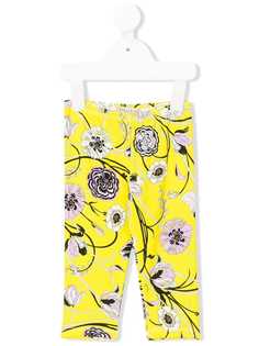 Emilio Pucci Junior леггинсы с цветочным принтом