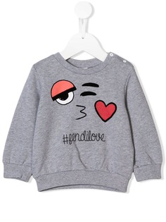 Fendi Kids толстовка с принтом