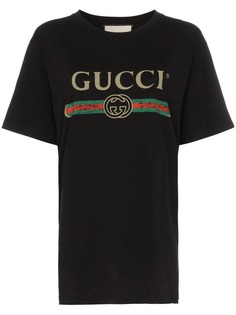 Gucci футболка с короткими рукавами и принтом логотипа