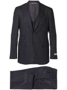 Canali костюм тройка в клетку