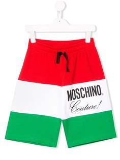 Moschino Kids носки в полоску с логотипом