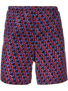 Prada geometric print swim shorts