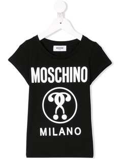 Moschino Kids футболка с логотипом