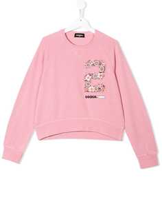 Dsquared2 Kids толстовка с декорированным логотипом