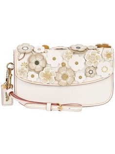 Coach клатч с аппликациями Tea Rose
