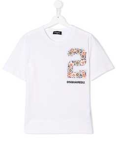 Dsquared2 Kids футболка TEEN с отделкой