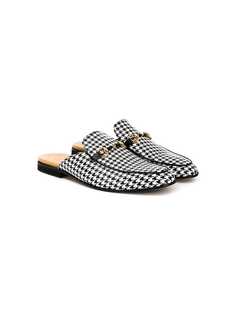 Gallucci Kids TEEN houndstooth slippers