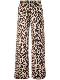 Paco Rabanne cropped leopard trousers