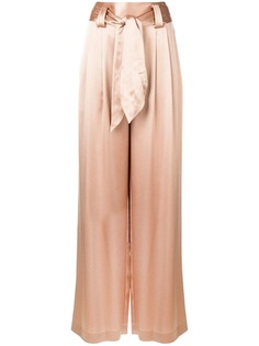 Tory Burch shiny wide-leg trousers