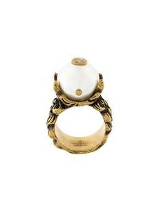 Gucci кольцо с имитацией жемчуга