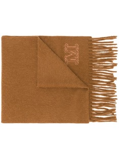 Max Mara шарф с вышитым логотипом