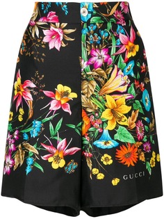 Gucci шорты с цветочным узором