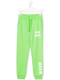 Msgm Kids спортивные брюки с логотипом