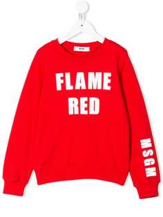 Msgm Kids толстовка с принтом